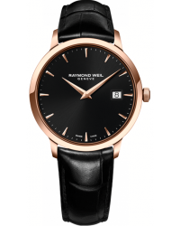 Raymond Weil Toccata  Quartz Men's Watch, Steel & 18K Gold Plated, Black Dial, 5488-PC5-20001