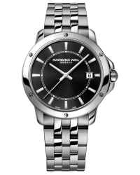 Raymond Weil Tango  Quartz Men's Watch, Stainless Steel, Black Dial, 5591-ST-20001