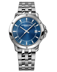 Raymond Weil Tango  Quartz Men's Watch, Stainless Steel, Blue Dial, 5591-ST-50001