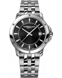 Raymond Weil Tango  Quartz Men's Watch, Stainless Steel, Black Dial, 5599-ST-20001