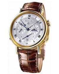 Breguet Classique  Chronograph Automatic Men's Watch, 18K Yellow Gold, Silver Dial, 5707BA/12/9V6