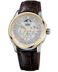 Oris Culture Artelier  Automatic Men's Watch, Gold Plated, Silver Dial, 581-7592-4351-LS