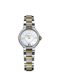 Raymond Weil Noemia  Quartz Women's Watch, 18K Yellow Gold, White Dial, 5927-SPS-00995