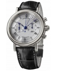 Breguet Classique  Chronograph Manual Men's Watch, 18K White Gold, Silver Dial, 5947BB/12/9V6