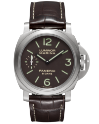 Panerai Luminor Marina  Manual Men's Watch, Titanium, Brown Dial, PAM00564