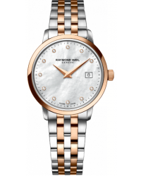 Raymond Weil Toccata  Quartz Women's Watch, Steel & 18K Gold Plated, Mother Of Pearl Dial, 5988-SP5-97081