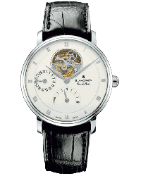 Blancpain Villeret  Tourbillon Men's Watch, 18K White Gold, White Dial, 6025-1542-55B