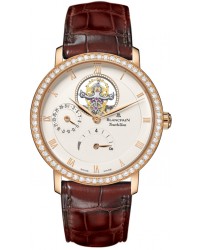 Blancpain Villeret  Tourbillon Men's Watch, 18K Rose Gold, White Dial, 6025-2942-55B
