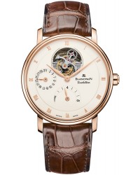 Blancpain Villeret  Tourbillon Men's Watch, 18K Rose Gold, White Dial, 6025-3642-55B