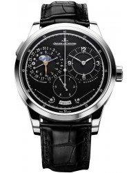 Jaeger Lecoultre Duometre  Manual Winding Men's Watch, 18K White Gold, Black Dial, 6043570