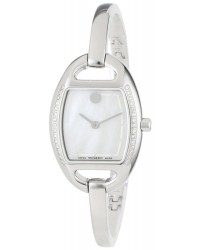 Movado Miri  Quartz Women's Watch, Stainless Steel, Mother Of Pearl Dial, 606607
