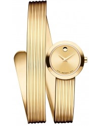 Movado Museum  Quartz Women's Watch, Stainless Steel Yellow PVD, Gold Dial, 606806