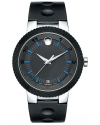 Movado Sport  Quartz Men's Watch, Stainless Steel, Black Dial, 606927