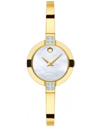 Movado Bela  Quartz Women's Watch, Stainless Steel Yellow PVD, Mother Of Pearl Dial, 607000
