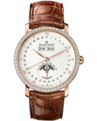 Blancpain Villeret  Automatic Men's Watch, 18K Rose Gold, White Dial, 6263-2942-55B