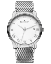 Blancpain Villeret  Automatic Men's Watch, Stainless Steel, White Dial, 6651-1127-MMB