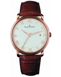 Blancpain Villeret  Automatic Men's Watch, 18K Rose Gold, White Dial, 6651-3642-55B