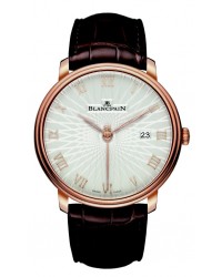 Blancpain Villeret  Automatic Men's Watch, 18K Rose Gold, Silver Dial, 6651C-3642-55A