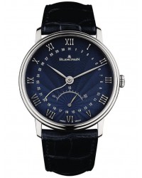 Blancpain Villeret  Automatic Men's Watch, 18K White Gold, Blue Dial, 6653Q-1529-55B