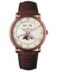 Blancpain Villeret  Automatic Men's Watch, 18K Rose Gold, Off White Dial, 6654-3642-55