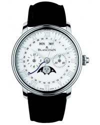Blancpain Villeret  Chronograph Automatic Men's Watch, Stainless Steel, White Dial, 6685-1127A-55B