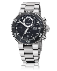 Oris   Chronograph Automatic Men's Watch, Titanium, Black Dial, 674-7655-7184-Set