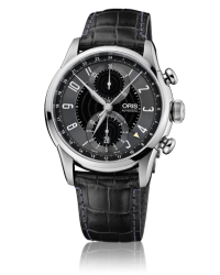 Oris Raid  Chronograph Automatic Men's Watch, Stainless Steel, Black Dial, 677-7603-4084-Set