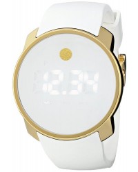 Movado Bold  Quartz Unisex Watch, Gold Plated, White Dial, 3600252