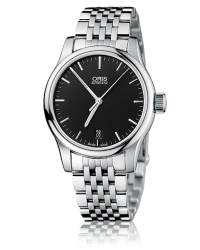 Oris Classic  Automatic Men's Watch, Stainless Steel, Black Dial, 733-7578-4054-07-8-18-61