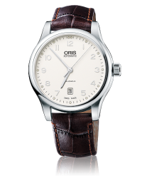 Oris Classic  Automatic Men's Watch, Stainless Steel, Silver Dial, 733-7594-4091-LS