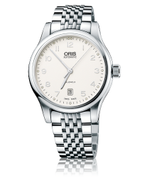 Oris Classic  Automatic Men's Watch, Stainless Steel, Silver Dial, 733-7594-4091-07-8-20-61