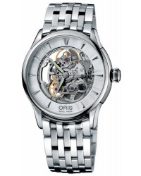 Oris Culture Artelier  Automatic Men's Watch, Stainless Steel, Skeleton Dial, 734-7591-4051-MB