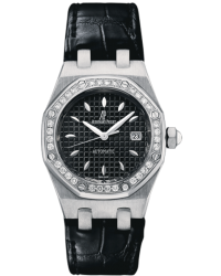 Audemars Piguet Royal Oak  Automatic Women's Watch, Stainless Steel, Black Dial, 77321ST.ZZ.D002CR.01
