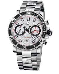 Ulysse Nardin Maxi Marine Diver  Chronograph Automatic Men's Watch, Stainless Steel, Silver Dial, 8003-102-7/916