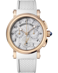 Breguet Marine  Chronograph Automatic Women's Watch, 18K Rose Gold, Silver Dial, 8827BR/52/586