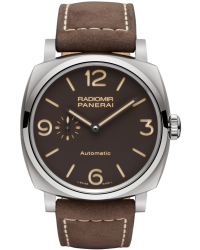 Panerai Radiomir 1940  Automatic Men's Watch, Titanium, Brown Dial, PAM00619