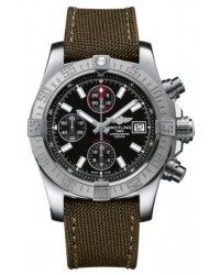 Breitling Avenger II  Automatic Men's Watch, Stainless Steel, Black Dial, A1338111.BC32.106W