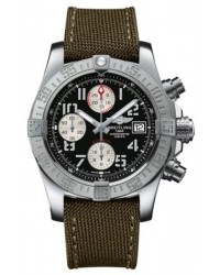 Breitling Avenger II  Automatic Men's Watch, Stainless Steel, Black Dial, A1338111.BC33.106W