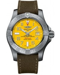 Breitling Avenger II Seawolf  Automatic Men's Watch, Stainless Steel, Yellow Dial, A1733110.I519.106W