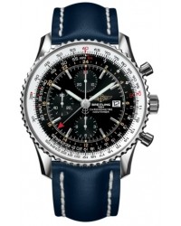 Breitling Navitimer World  Automatic Men's Watch, Stainless Steel, Black Dial, A2432212.B726.101X