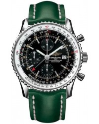 Breitling Navitimer World  Automatic Men's Watch, Stainless Steel, Black Dial, A2432212.B726.192X