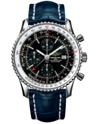Breitling Navitimer World  Automatic Men's Watch, Stainless Steel, Black Dial, A2432212.B726.747P