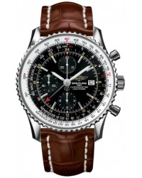 Breitling Navitimer World  Automatic Men's Watch, Stainless Steel, Black Dial, A2432212.B726.755P