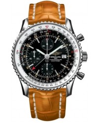 Breitling Navitimer World  Automatic Men's Watch, Stainless Steel, Black Dial, A2432212.B726.896P