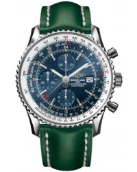 Breitling Navitimer World  Automatic Men's Watch, Stainless Steel, Blue Dial, A2432212.C651.190X