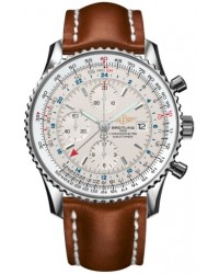 Breitling Navitimer World  Automatic Men's Watch, Stainless Steel, White Dial, A2432212.G571.439X