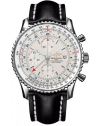 Breitling Navitimer World  Automatic Men's Watch, Stainless Steel, White Dial, A2432212.G571.442X