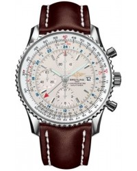 Breitling Navitimer World  Automatic Men's Watch, Stainless Steel, White Dial, A2432212.G571.444X