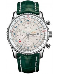 Breitling Navitimer World  Automatic Men's Watch, Stainless Steel, White Dial, A2432212.G571.753P