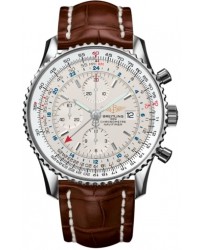 Breitling Navitimer World  Automatic Men's Watch, Stainless Steel, White Dial, A2432212.G571.754P